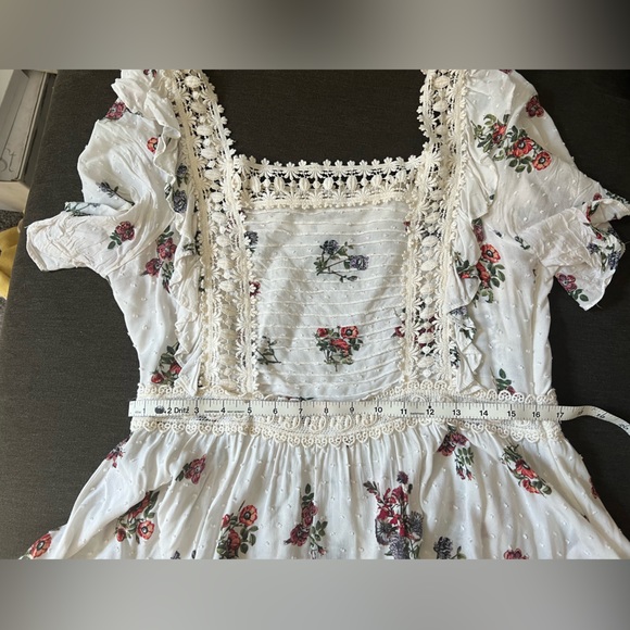 ANTHROPOLOGIE Eri + Ali Roussillon Floral Top EUC SIZE L BOHO unique pep… - Picture 7 of 11